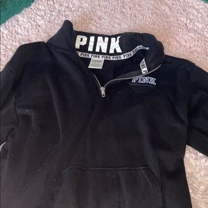 Black VS Pink quarter zip